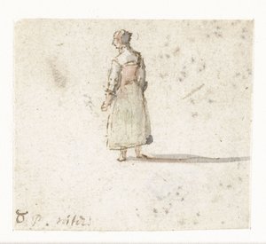 Standing Woman Seen from the Back by Gillis Neyts